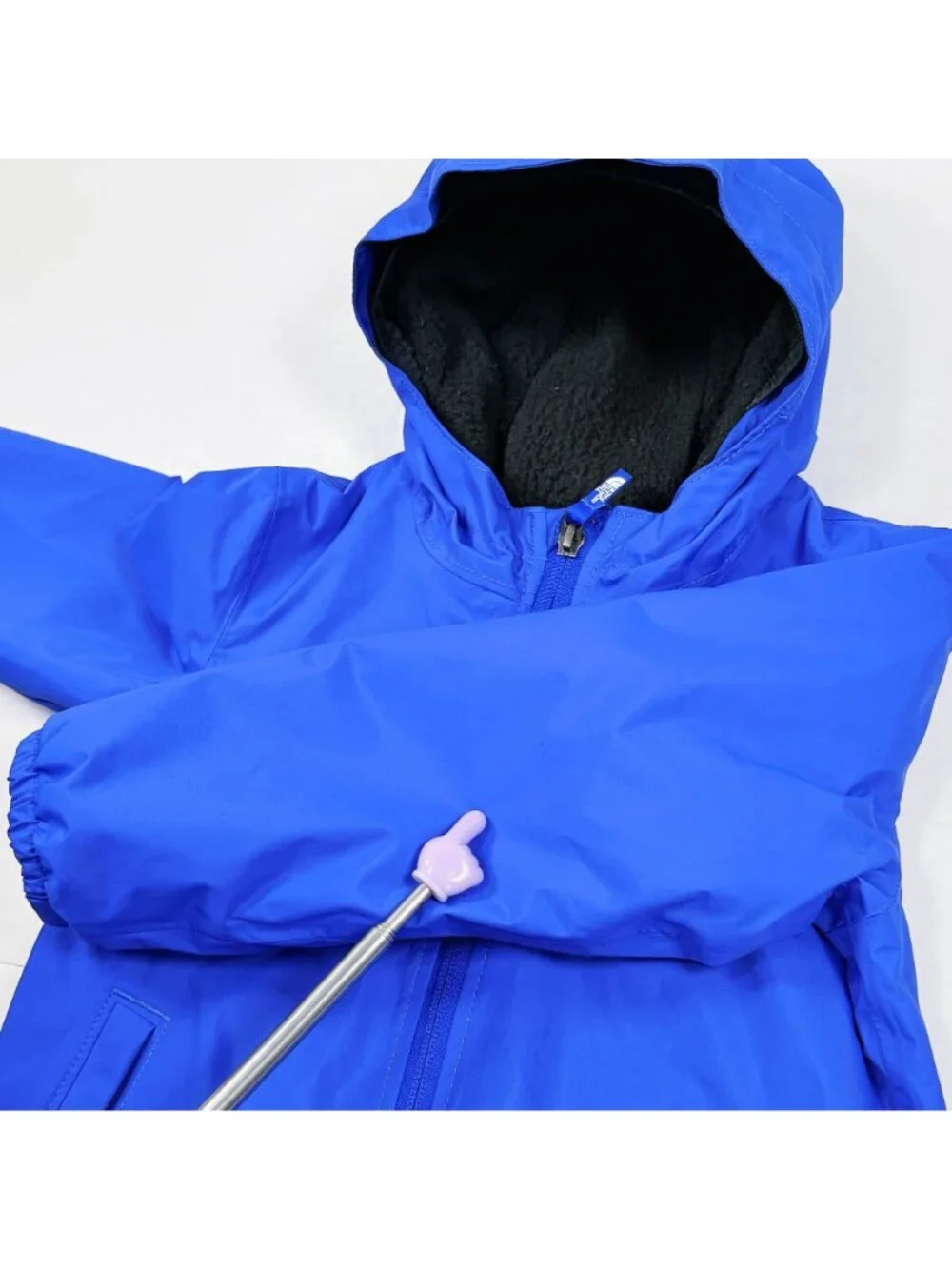 North Face Kids Royal Blue Warm Storm Fleece Lined Rain Jacket 4T / 4